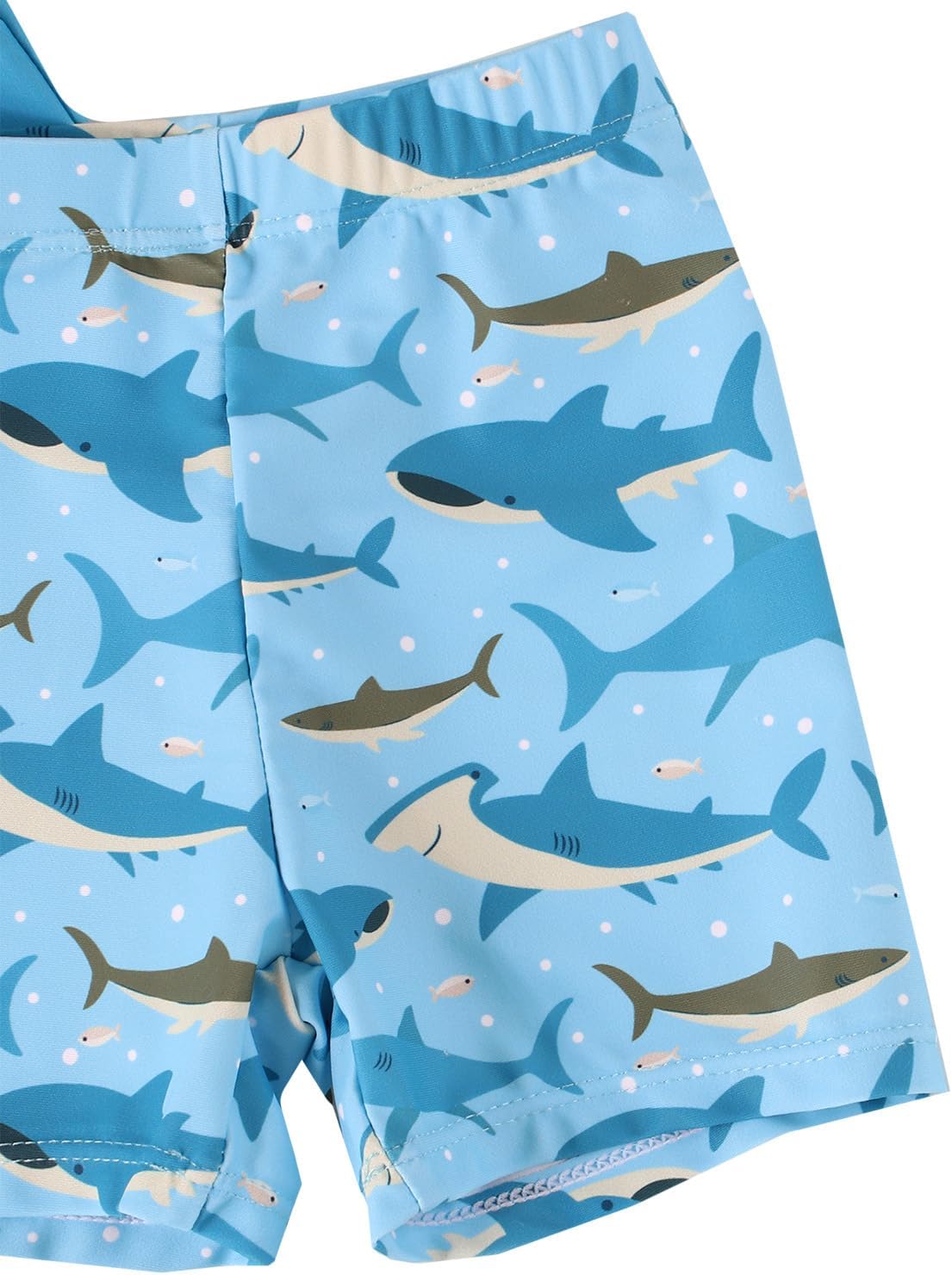 Thumbnail 4 de WYTbaby Costume da bagno per bambini, due pezzi, maniche corte, 3 mesi – 3 anni