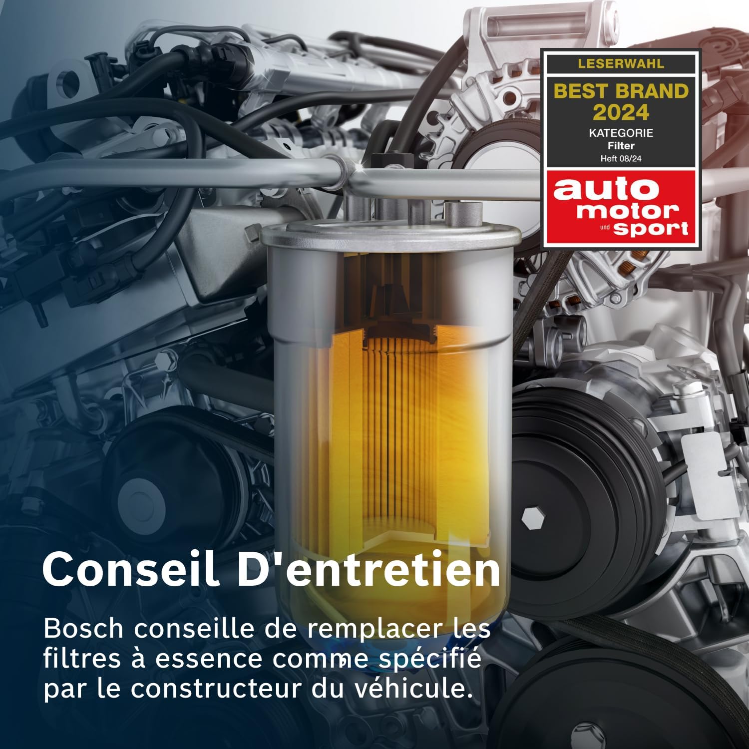 Thumbnail 6 de Bosch F2161 filtre à carburant essence pour injection (sépare les particules) – Ø 62