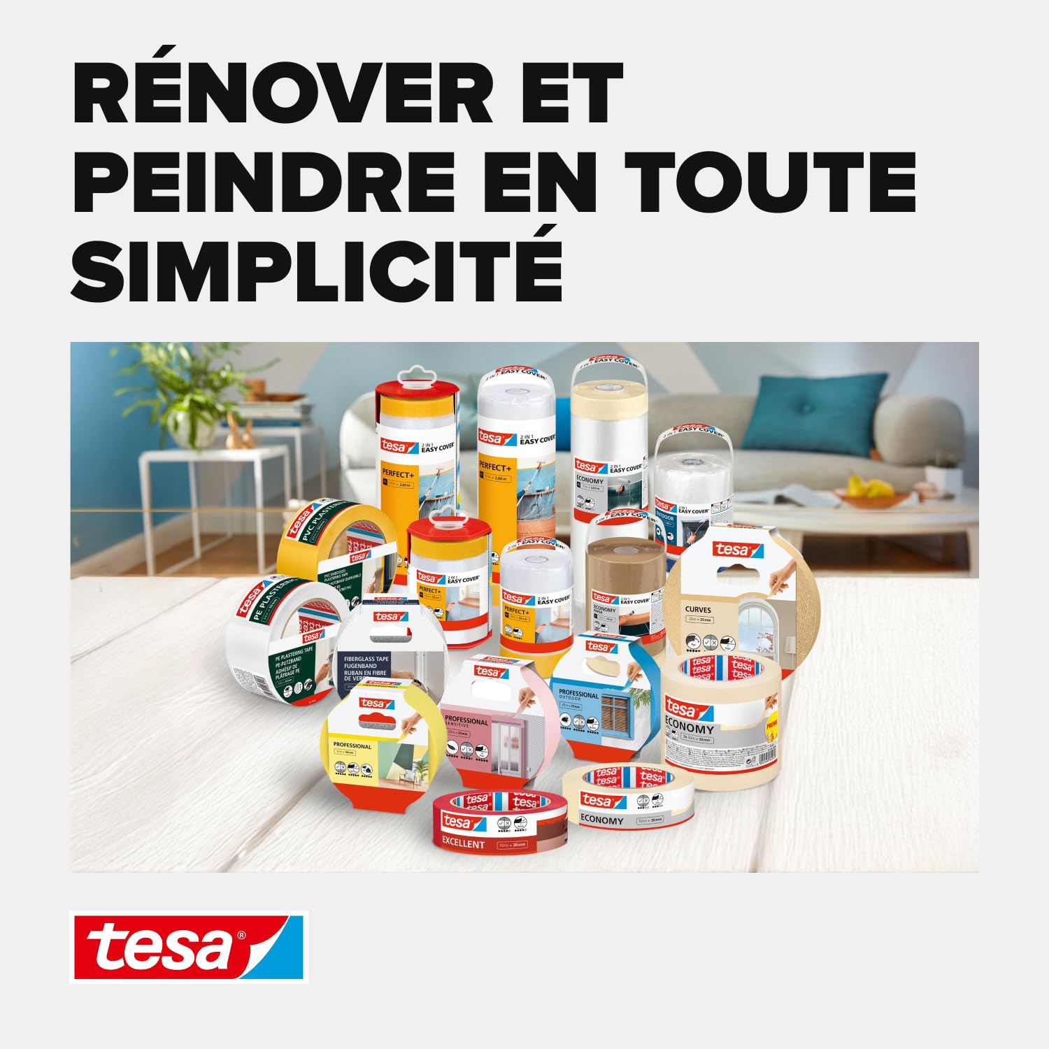 Thumbnail 6 de tesa Ruban de masquage fin pour collage précis – 2 x 25 m / 25 mm – rose