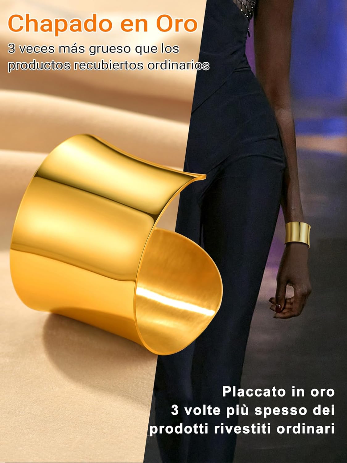 Thumbnail 2 de PROSTEEL Bracciale Donna 40/49 cm Oro placcato