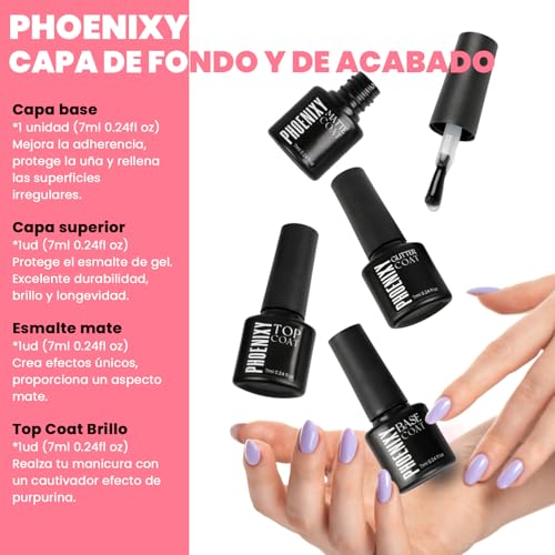 Detalle 2 de Phoenixy 162 Esmaltes Semipermanentes Kit 🖌