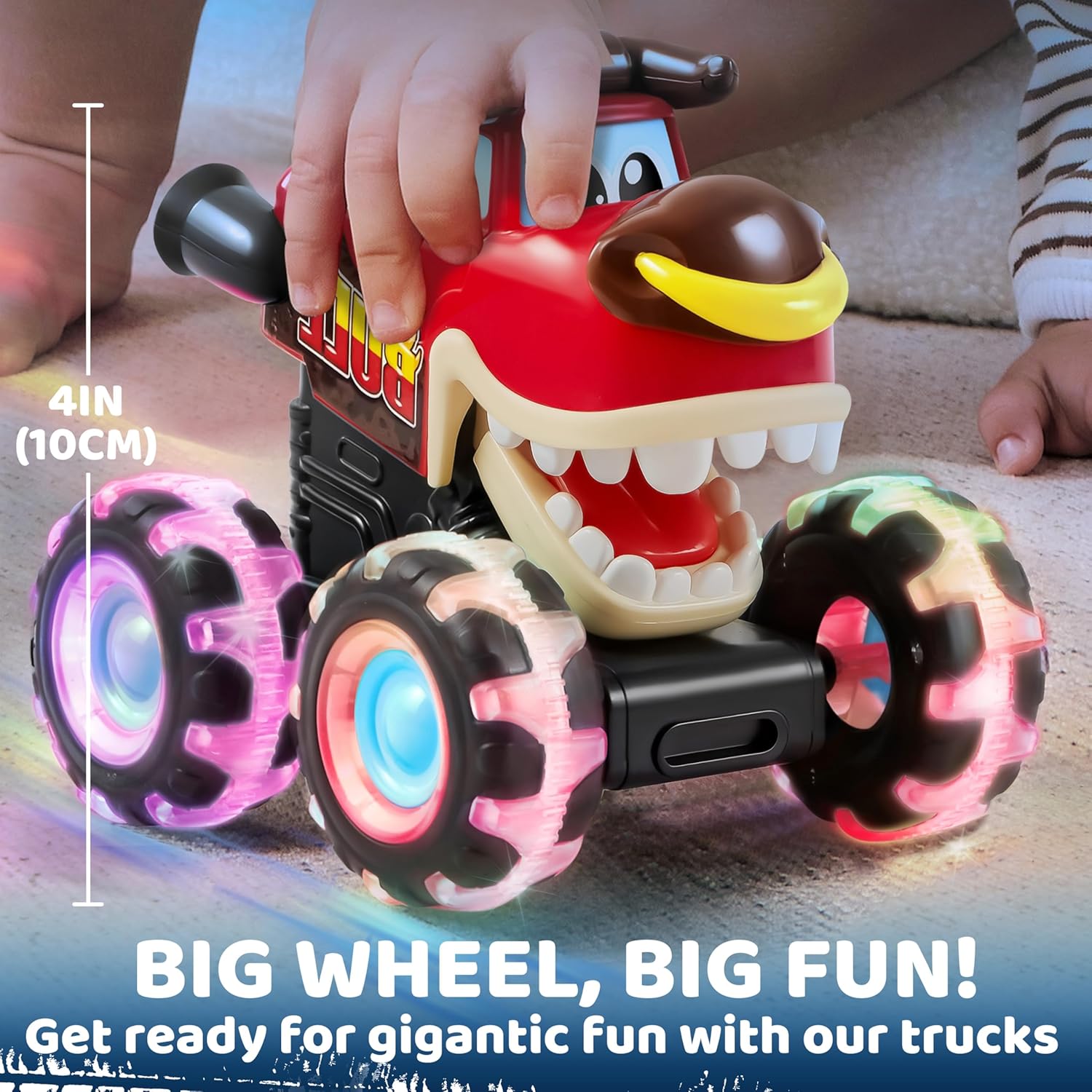 Thumbnail 4 de JOYIN Monster Treads Lightning Wheels 3-pack motion-activated toy trucks 🚚
