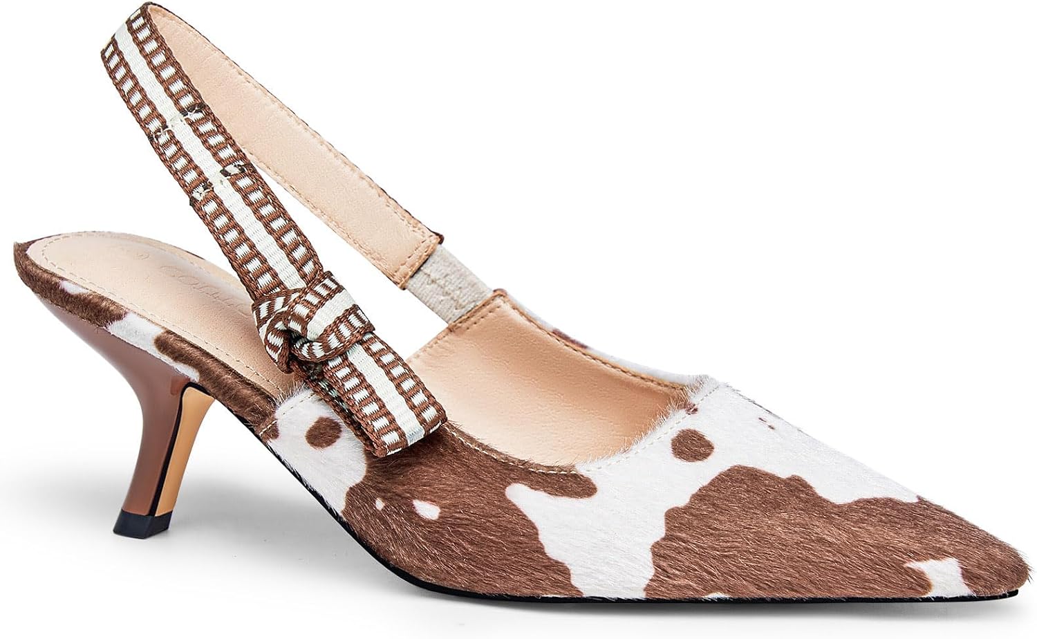 Detalle 2 de Coutgo Women's Slingback Pumps with 2.56-Inch Kitten Heels