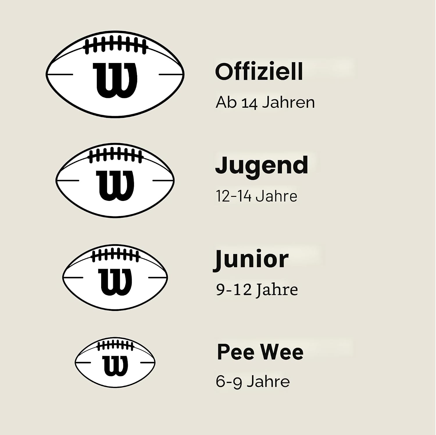 Detalle de Wilson „The Duke“ offizieller NFL-Spielfußball – WTF1100IDBRS