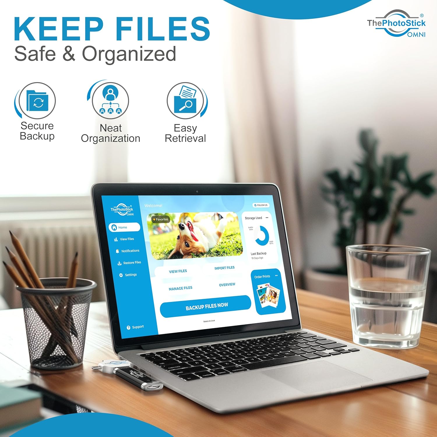 Detalle de ThePhotoStick Omni 128GB: Automatic Photo & Video Backup Across Your Devices
