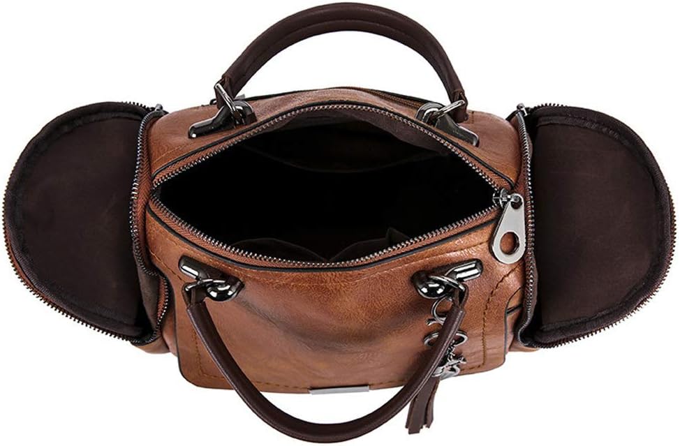 Detalle de BUKESIYI Donna Borse a Tracolla e Borsa a Mano Firmata 2024 PU Pelle IT77152 Giallo Arancio