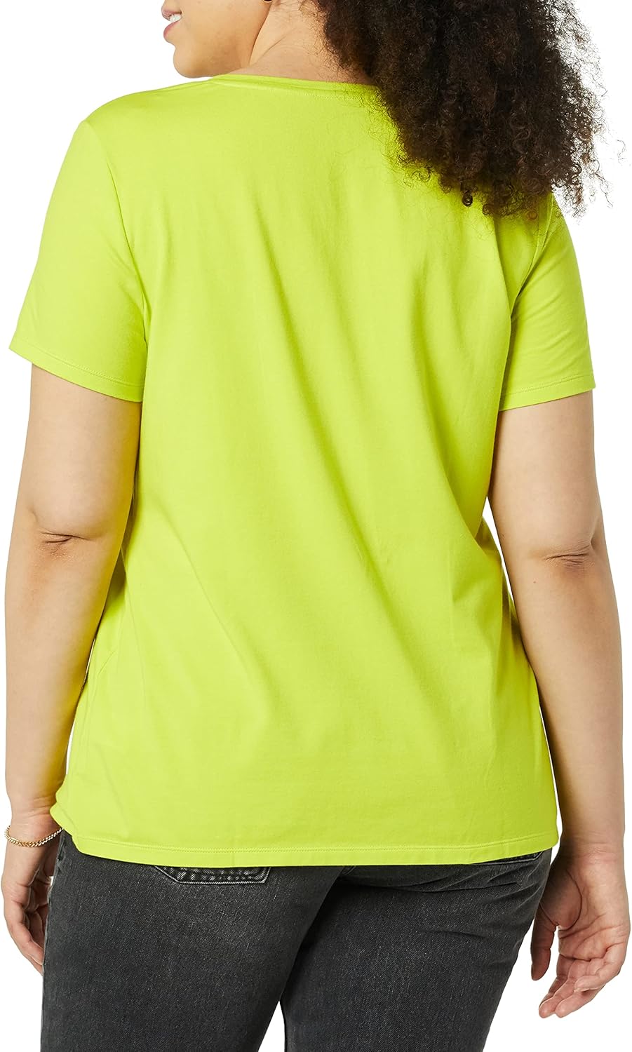 Detalle de Amazon Essentials Women's Regular-Fit Short-Sleeve Scoop Neck T-Shirt (Available in Plus Size)