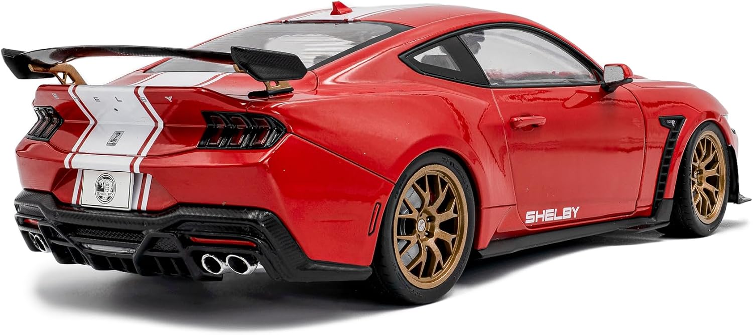 Thumbnail 2 de Solido Shelby Mustang Super Snake Race Red 2025 – metalowy model 1:18