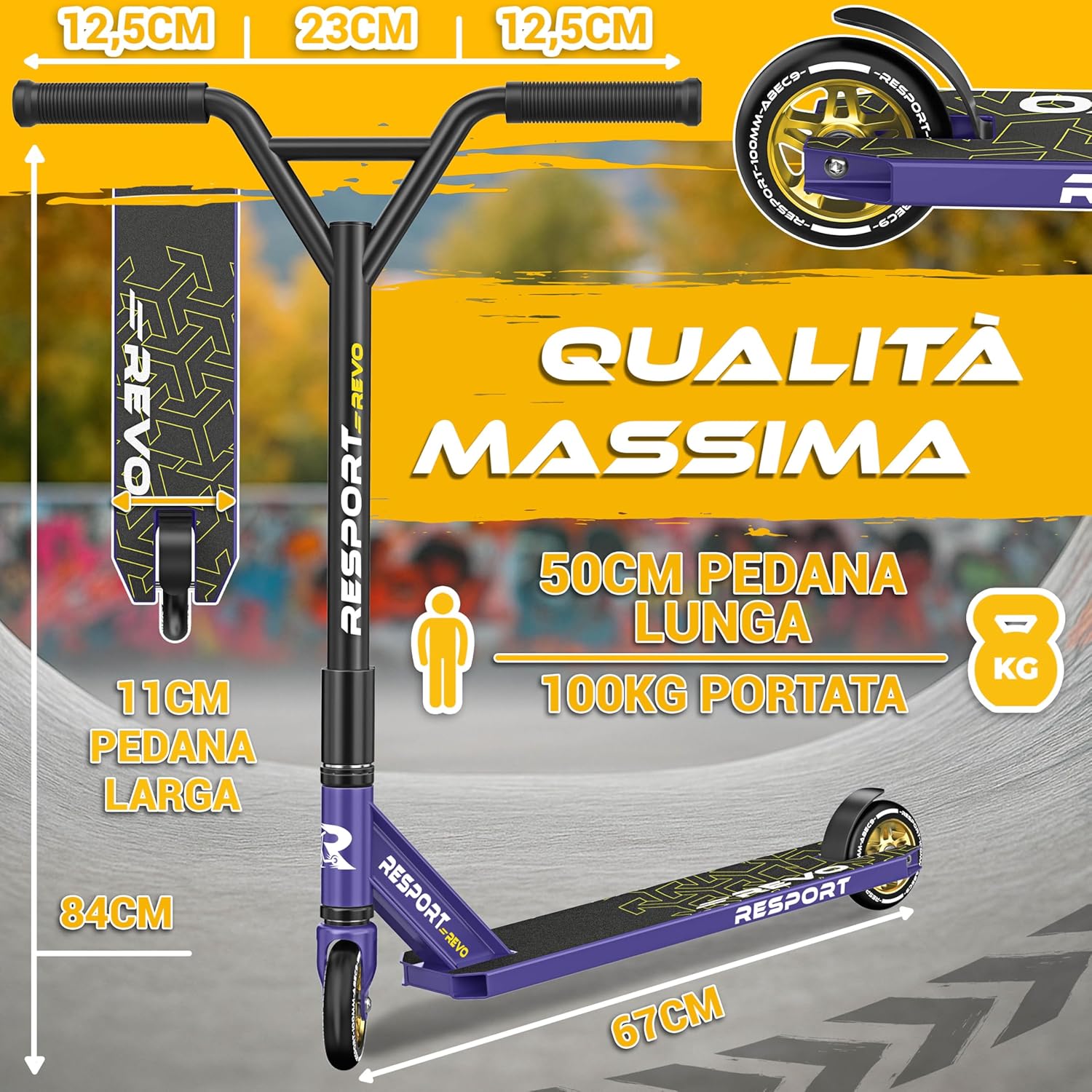 Thumbnail 6 de RE:SPORT Stunt Scooter REVO Pro: agile e stabile per trick e allenamento