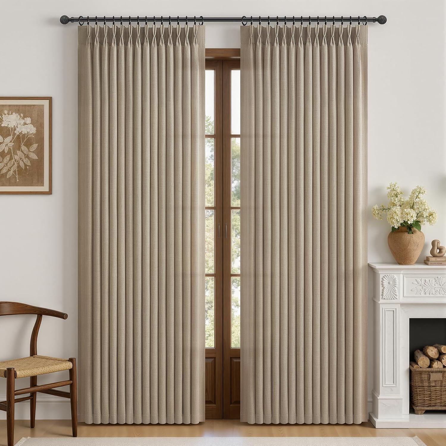 Detalle de Pinch Pleat Sheer Curtains, 95-Inch