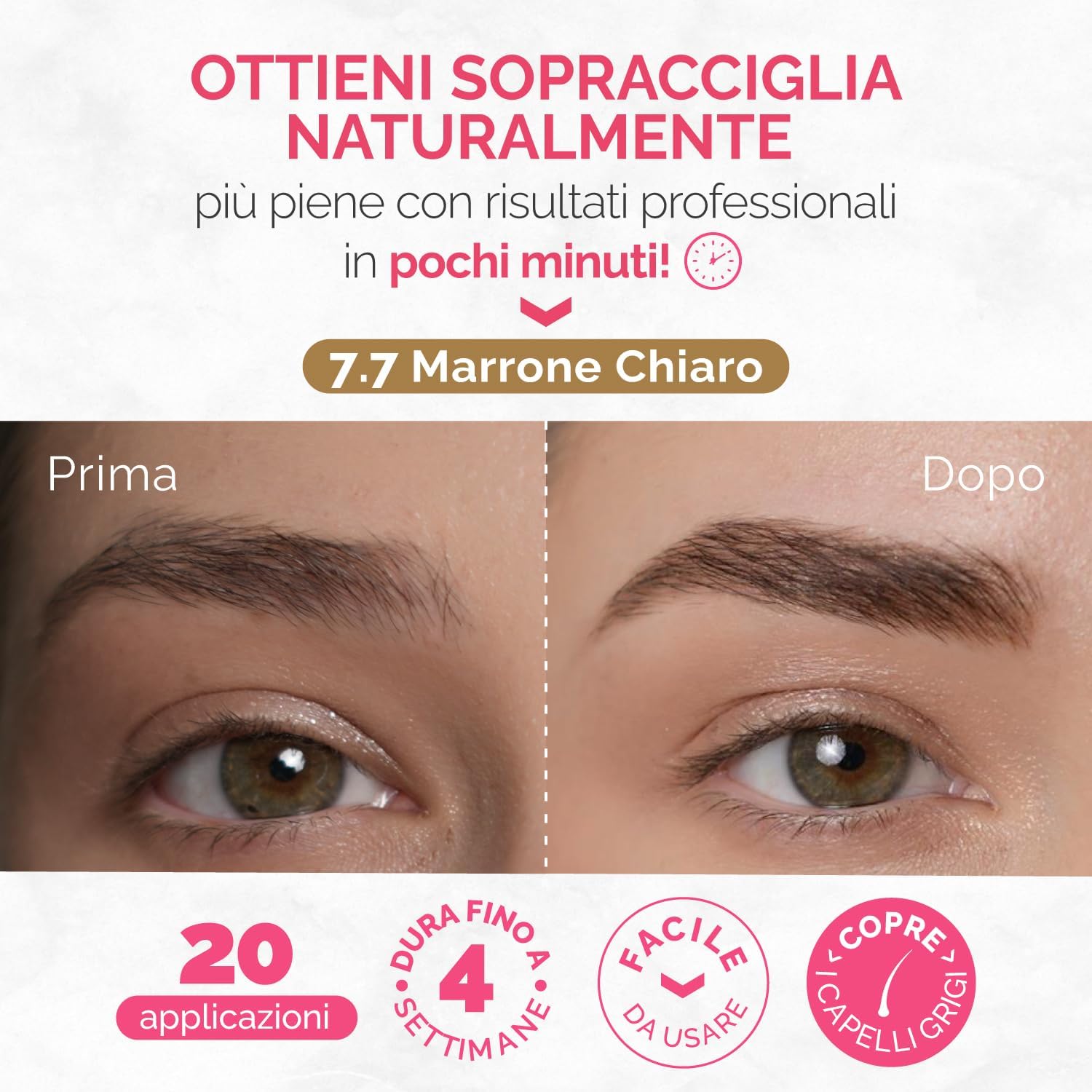 Detalle 2 de Renata Beauty Kit Tinta Sopracciglia Marrone Chiaro 30 utilizzi
