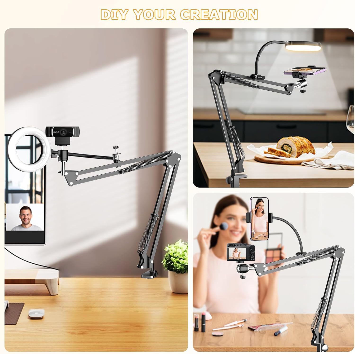 Detalle 2 de Overhead Camera Mount 6-inch Ring Light