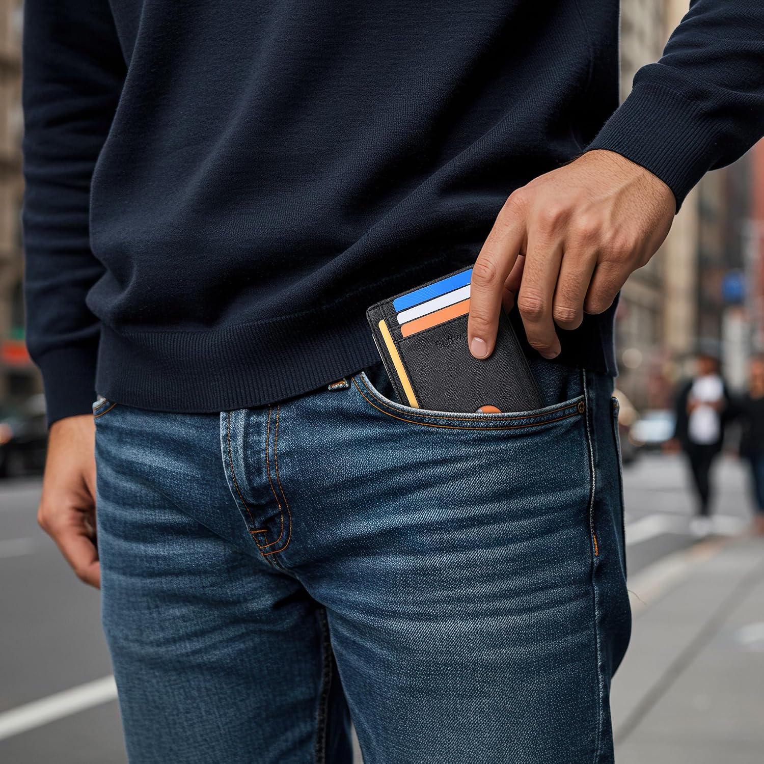 Thumbnail 6 de Buffway Slim RFID Wallet 3.1×4.4 in 👛