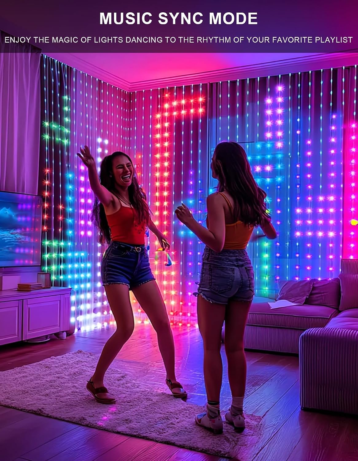 Thumbnail 4 de Dazzle Bright Smart Curtain Lights 400 LEDs