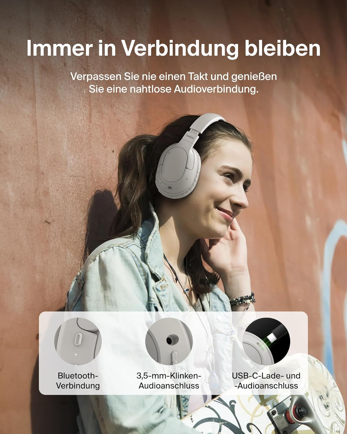 Thumbnail 4 de Belkin SoundForm Surround Kopfhörer Bluetooth 60h