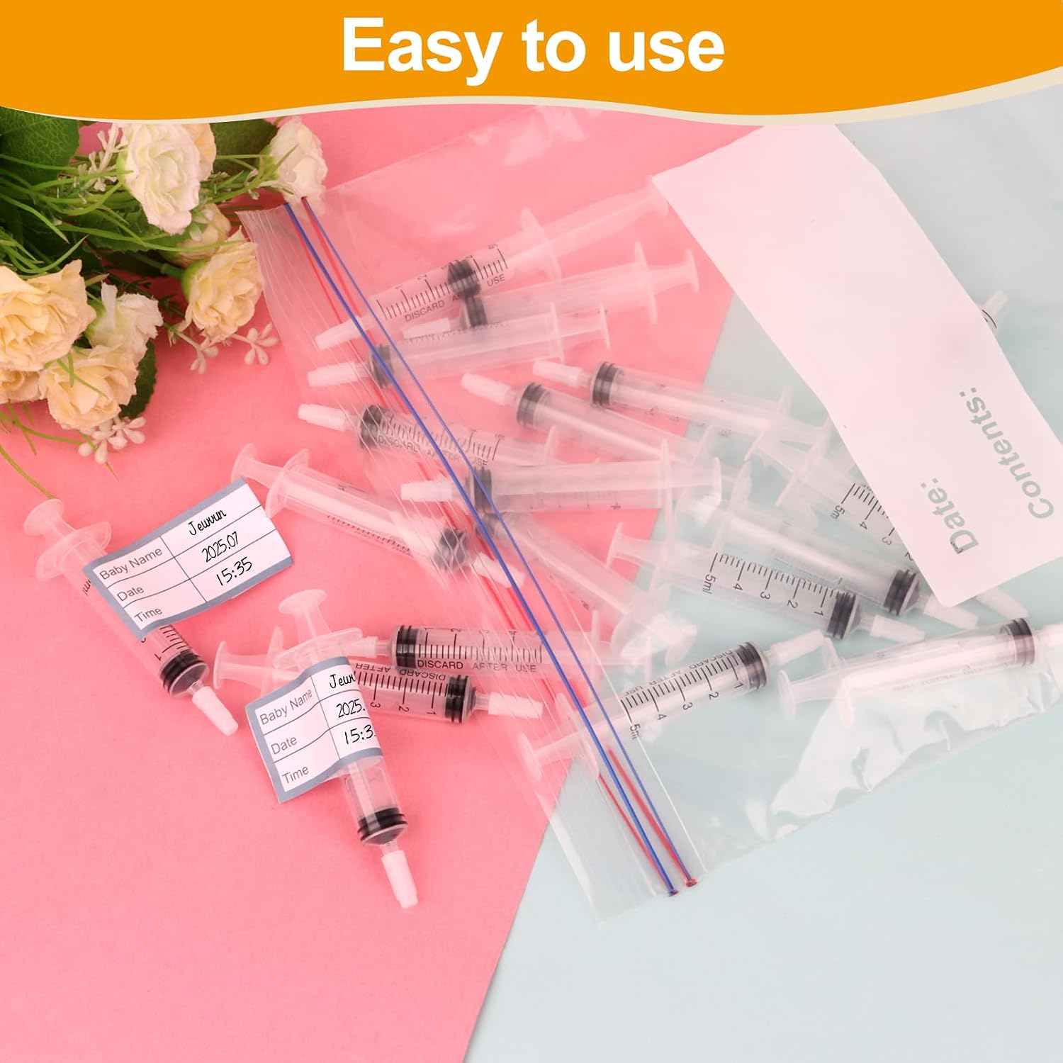 Thumbnail 4 de 50 Pcs Colostrum Collection Kit 1ml syringes
