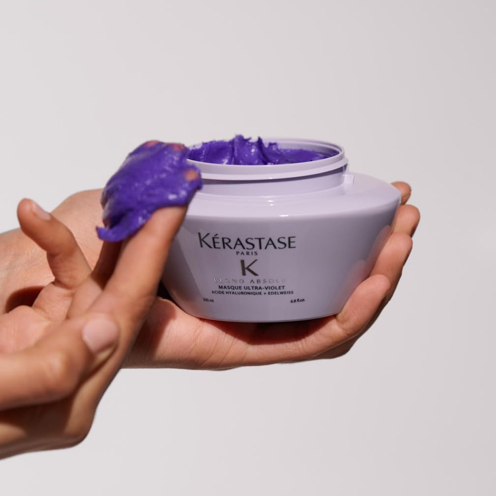 Thumbnail 6 de Kérastase Blond Absolu Anti-Brass Purple Hair Mask (Masque Ultra-Violet) with Hyaluronic Acid & Edelweiss, 200ml