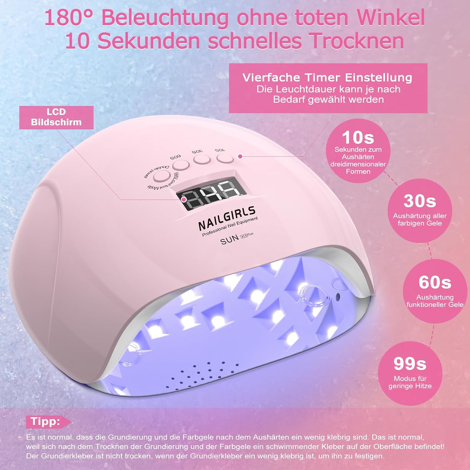 Thumbnail 4 de NAILGIRLS LED UV Lamp Nägel 150W