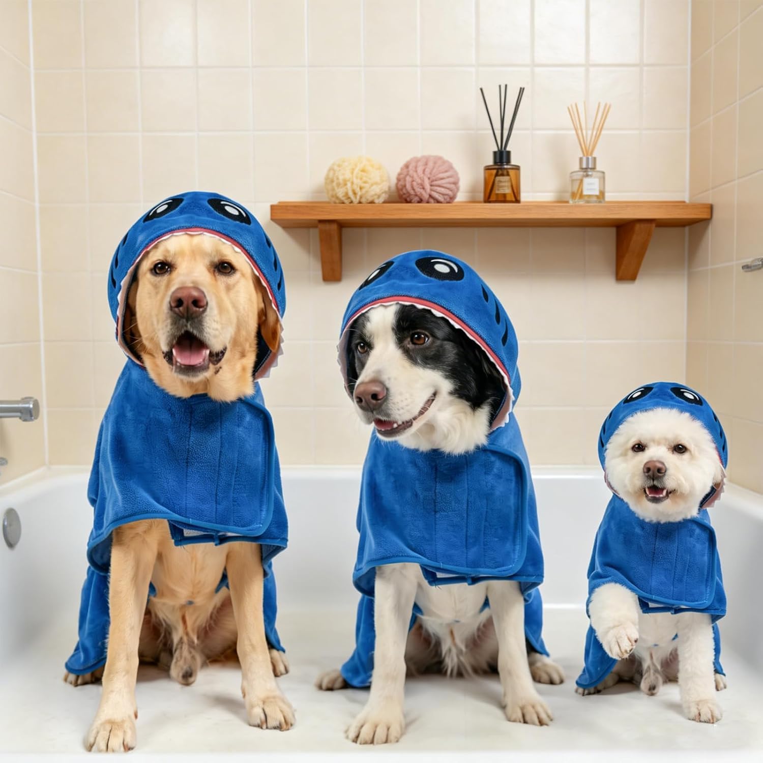 Detalle 2 de SCENEREAL Dog Bathrobe, Microfiber