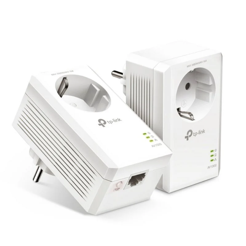 Detalle de TP-Link TL-PA7017P KIT PLC Powerline AV1000 con enchufe incorporado