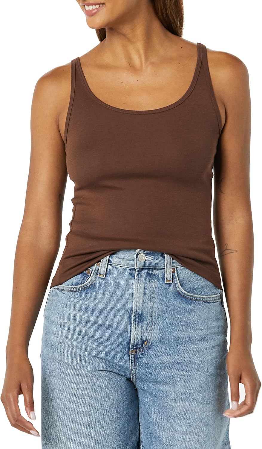 Thumbnail 4 de Damen Basic Tank Top mit dünnen Trägern aus Baumwolle-Modal (Slim Fit) – Amazon Essentials