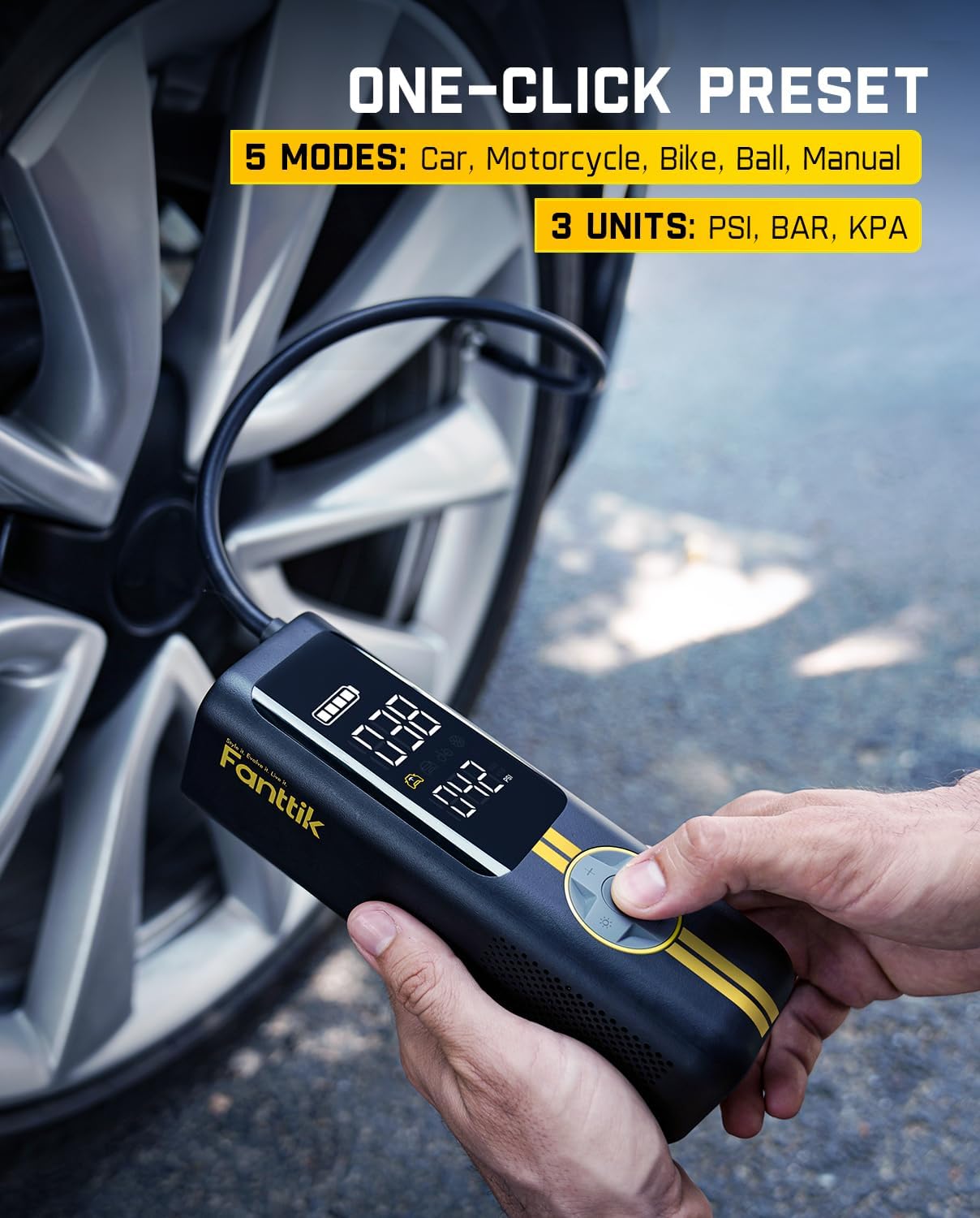 Detalle 2 de Fanttik X8 APEX EV Tire Inflator 150PSI