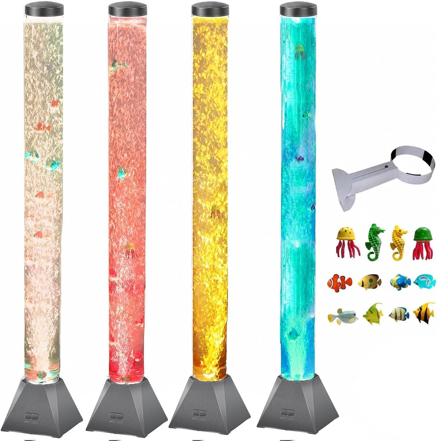 Detalle de CALOVER GL-BA02 Sensory Bubble Tube Lamp, Colour-Changing LED, 4 ft