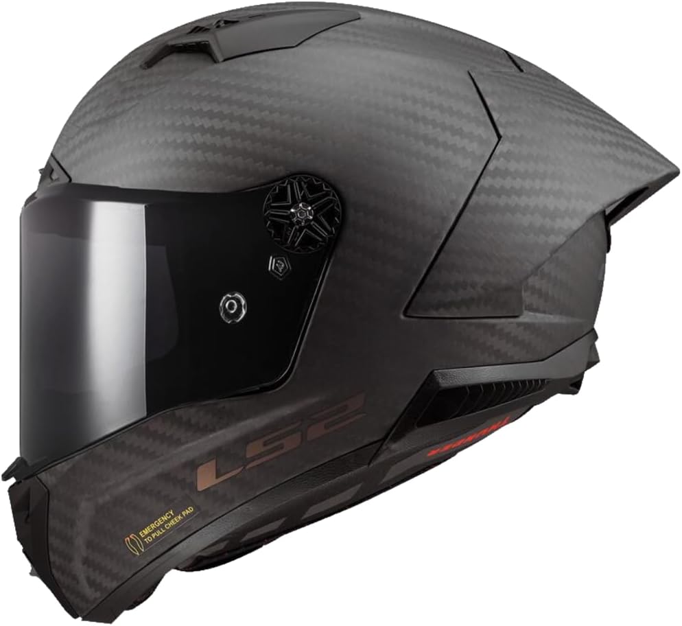 Detalle de LS2 Thunder Carbon GP Aero – Casco Integrale in Carbonio 9K, Antiappannamento, Taglia L