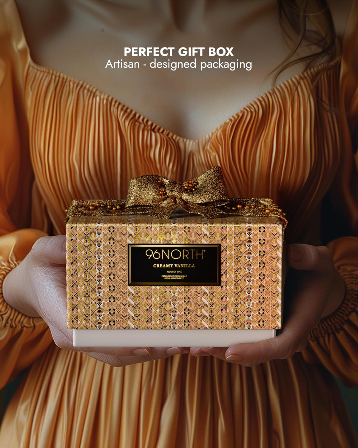 Thumbnail 5 de 96NORTH Creamy Vanilla 3-Wick Soy Wax Jar Candle, Up to 40 Hours