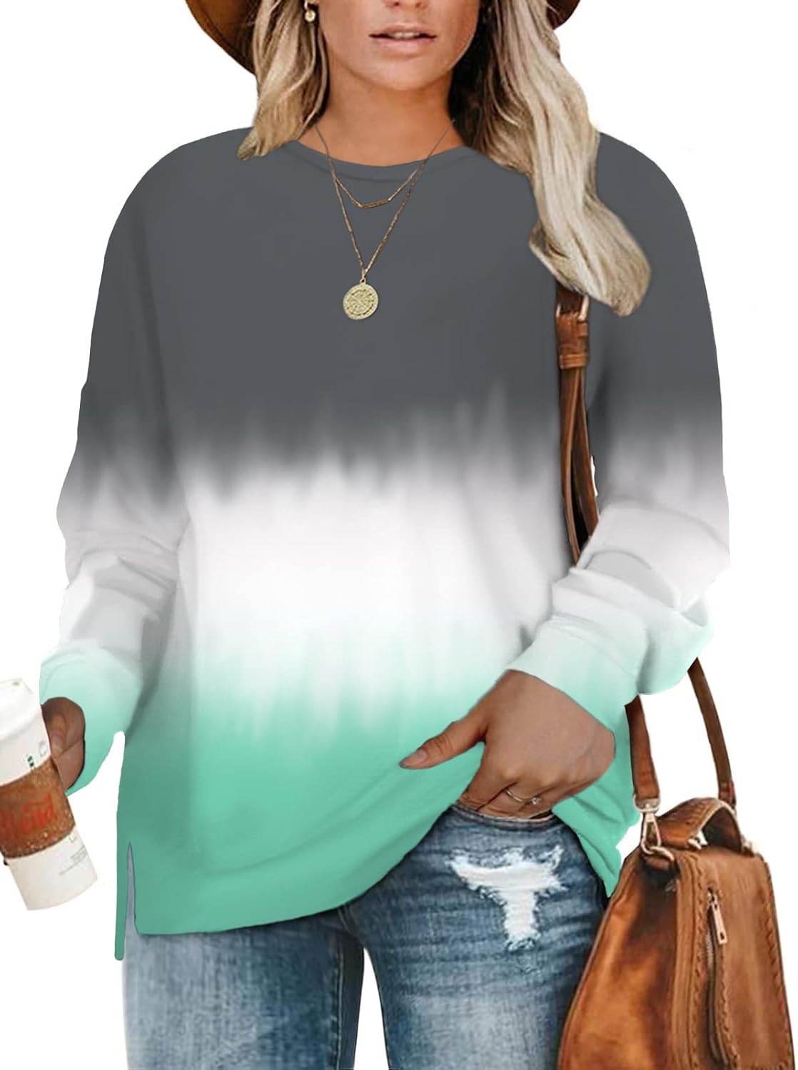 Thumbnail 5 de DOLNINE Plus-Size Sweatshirt plus-size pullover for women