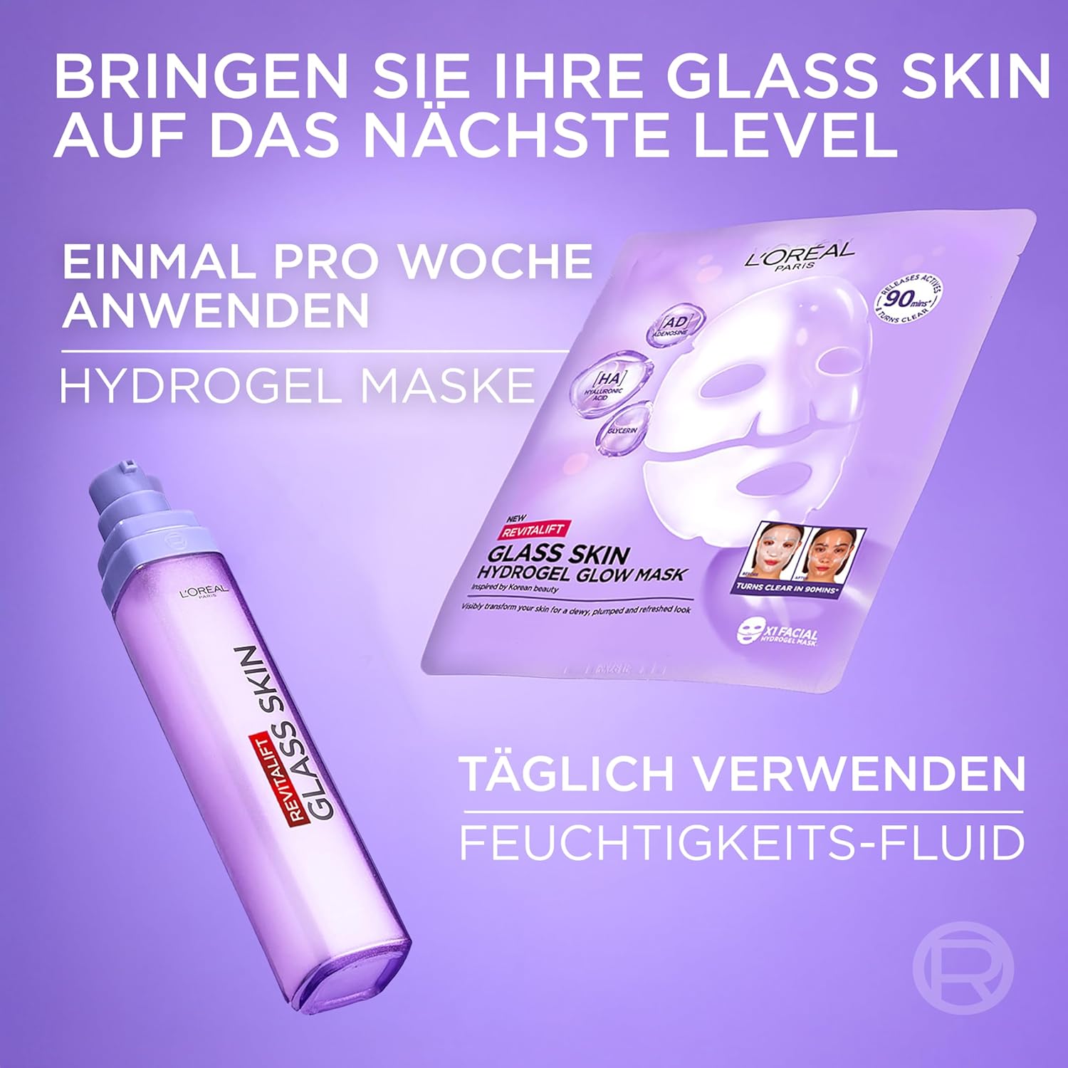 Thumbnail 6 de L’Oréal Paris Glass Skin Feuchtigkeits-Fluid mit Hyaluronsäure – Revitalift Filler, 70 ml