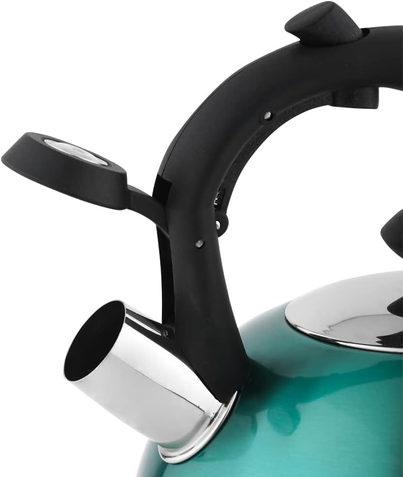 Detalle 2 de Amazon Basics Stainless Steel Kettle, 2.3 litres, Teal