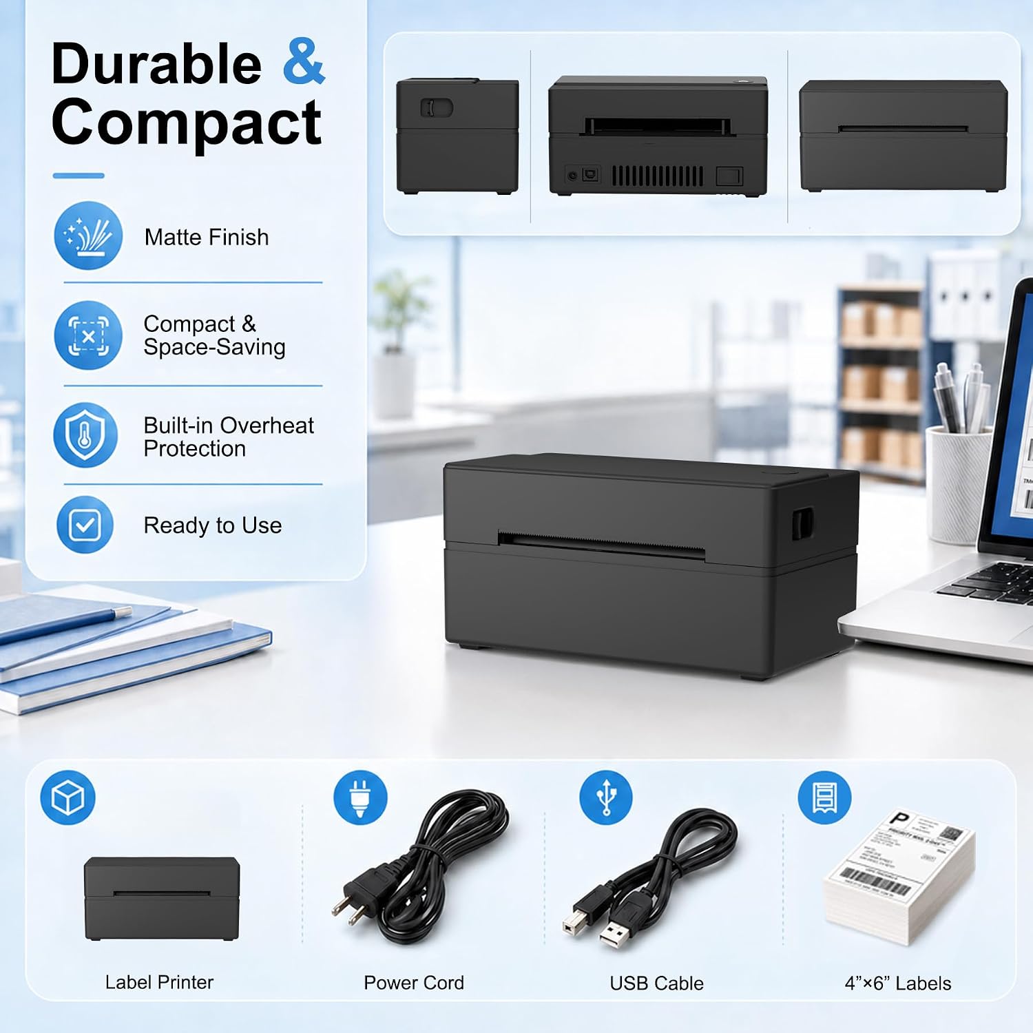 Thumbnail 6 de Bluetooth Thermal Label Printer 4x6