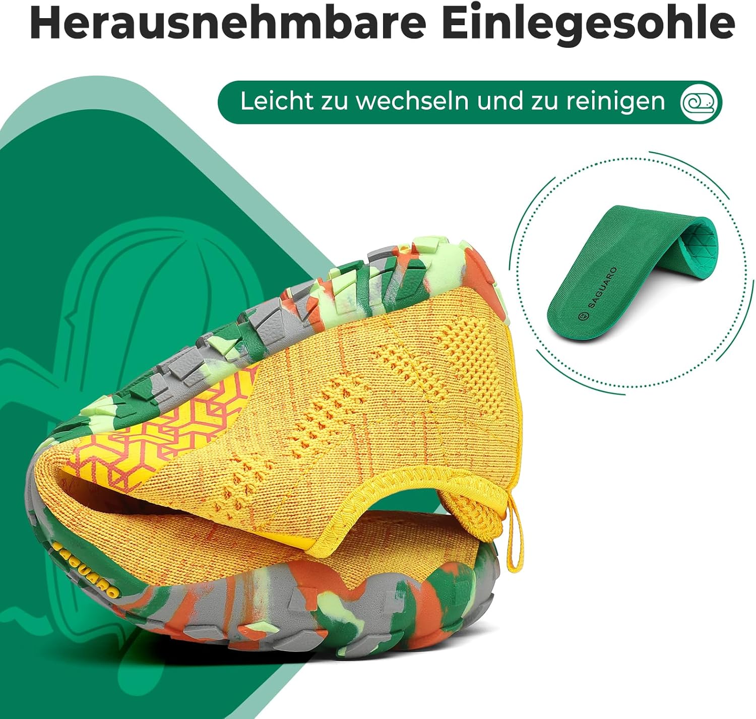 Thumbnail 5 de SAGUARO Knit Barfußschuhe rutschfest – Zero-Drop, 360° faltbar, Größe 36–48