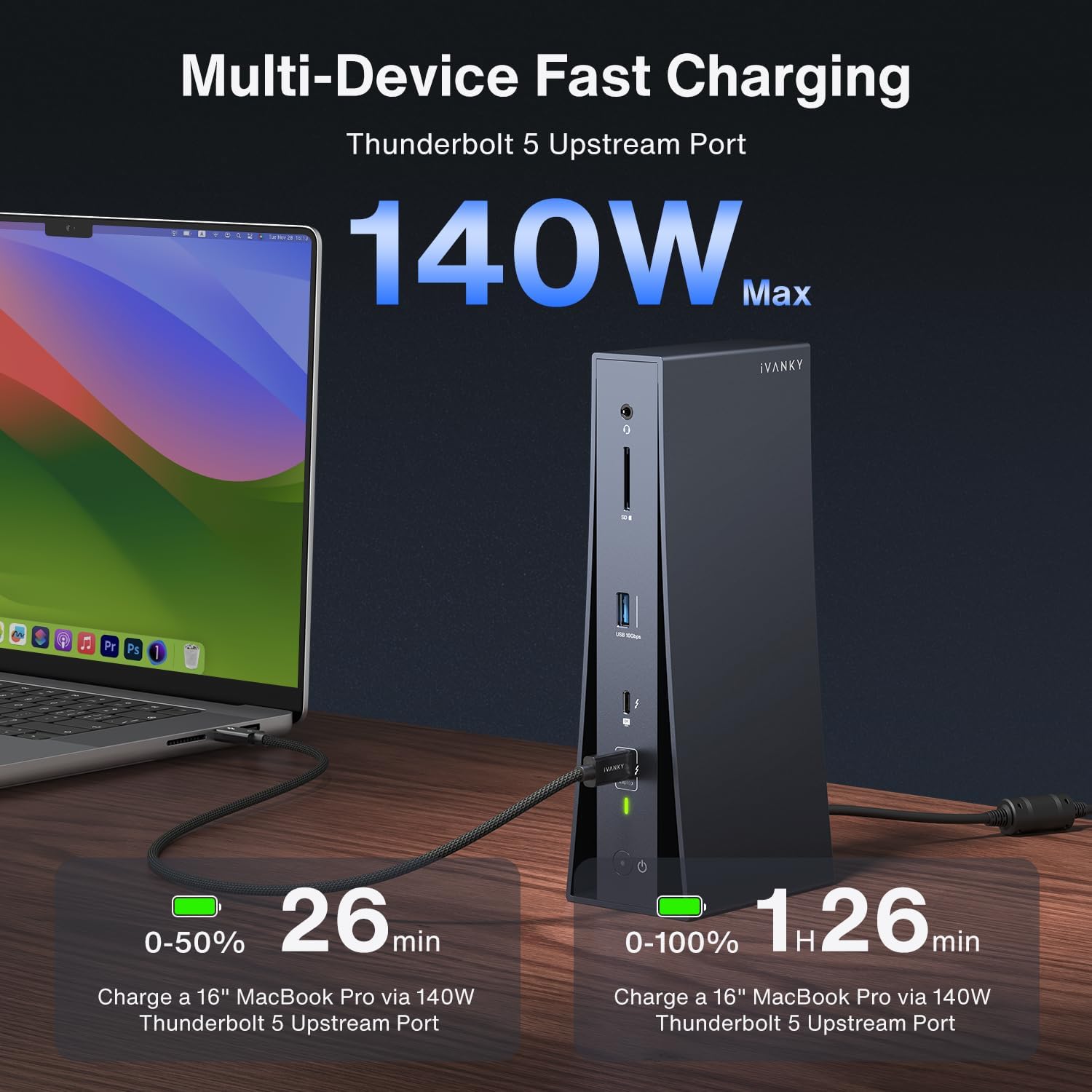 Thumbnail 4 de iVANKY Thunderbolt 5 Dock FusionDock Pro 3