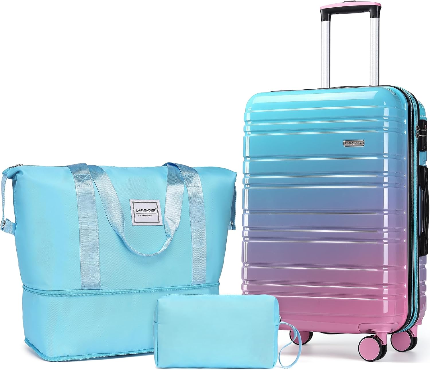 Detalle de LARVENDER 20 Inch Carry-On Luggage Set