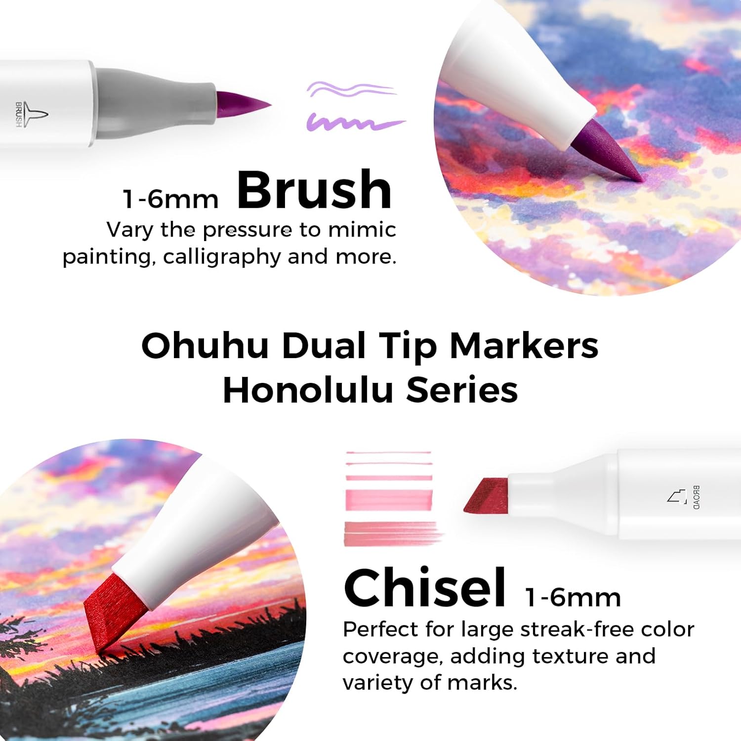 Thumbnail 1 de Ohuhu Alkohol Marker 104 Farben Set