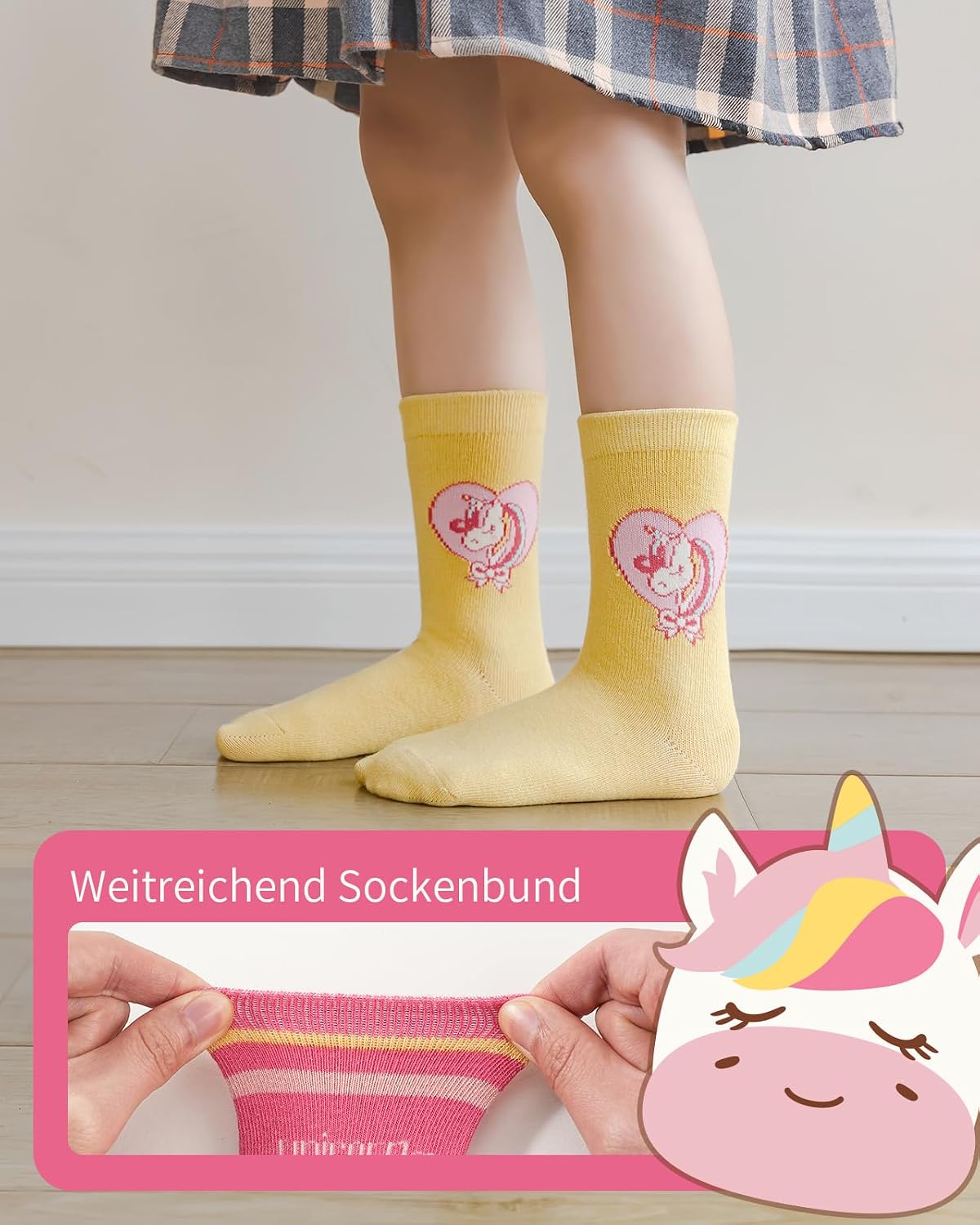 Detalle 2 de Kyopp 5 Paar Stoppersocken für Kinder aus Baumwolle (25–37 EU) mit Tiermotiven und ABS Anti-Rutsch