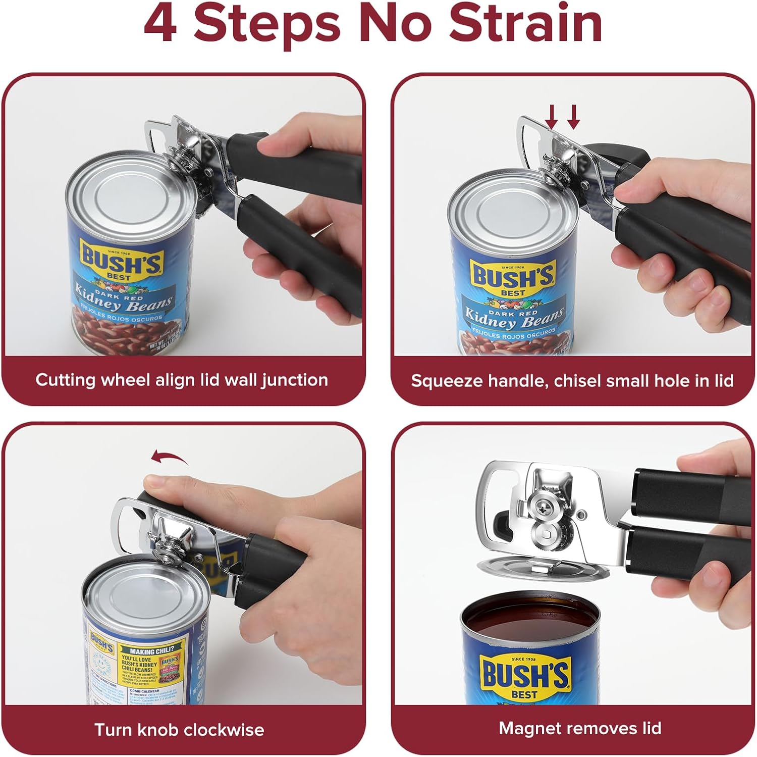Thumbnail 6 de COOCLAN Manual Can Opener, Black