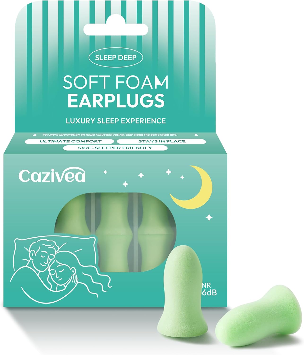 Cazivea 2026 Tappi orecchie 36dB per dormire