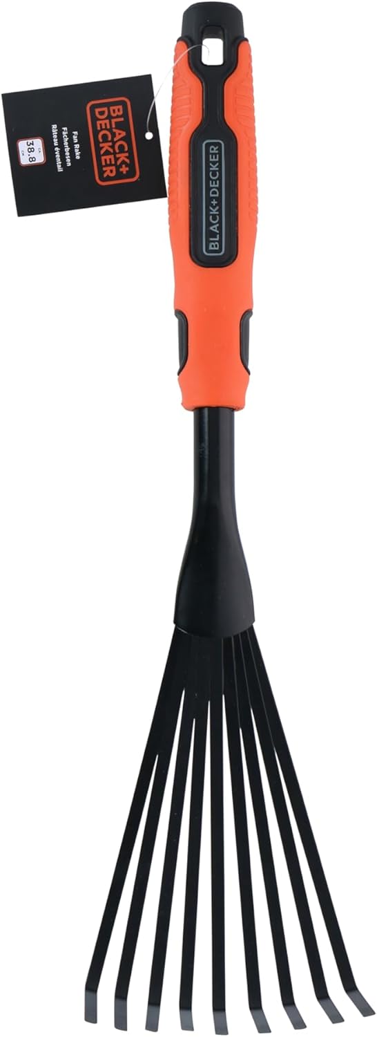 Thumbnail 4 de Black+Decker Philips Rastrello manuale 38,8 cm con manico ergonomico – plastica nera e arancione