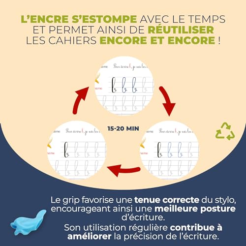 Thumbnail 4 de Halibel : 4 cahiers d’écriture magique réutilisables pour enfants