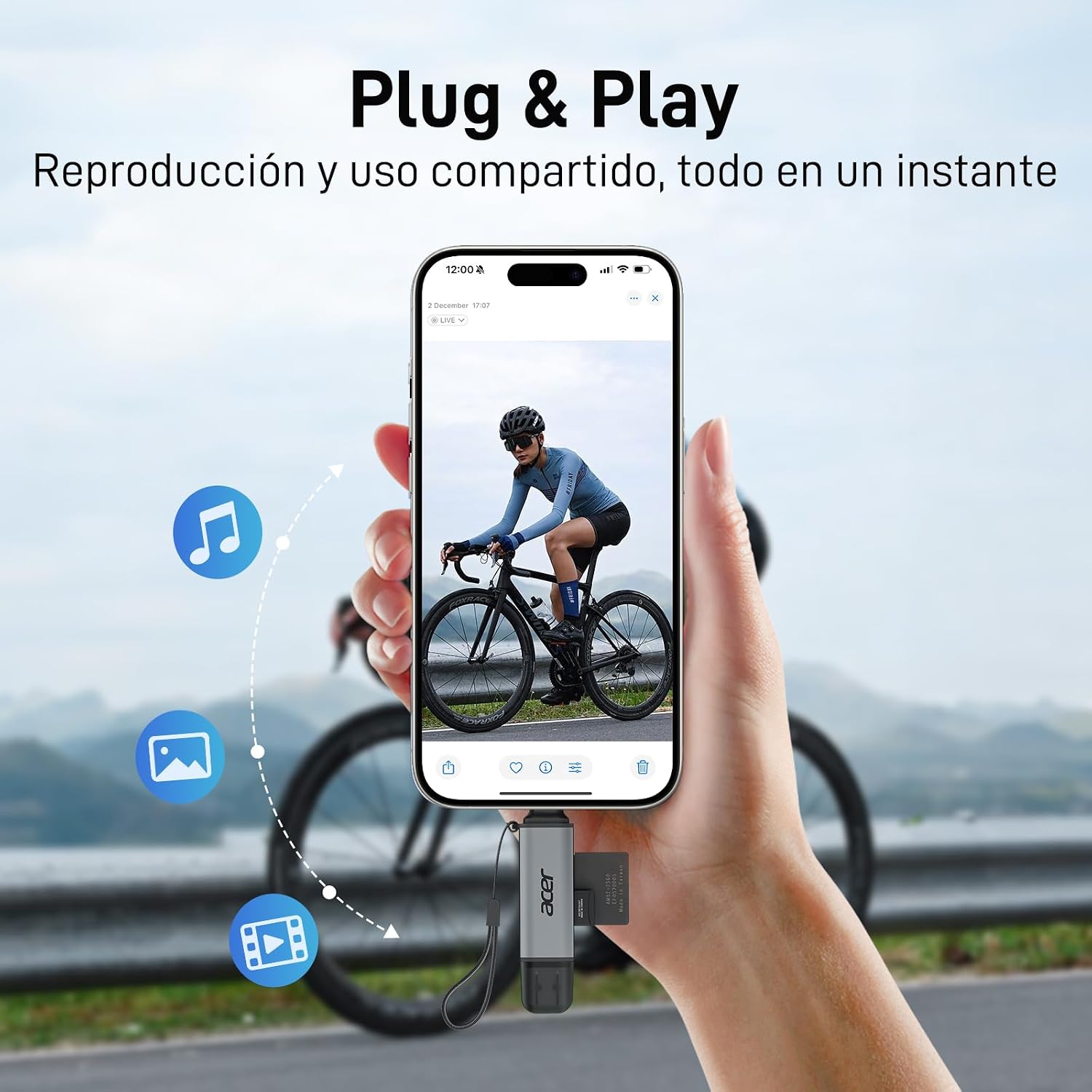 Thumbnail 4 de acer Lector SD/Micro SD USB C 2 en 1