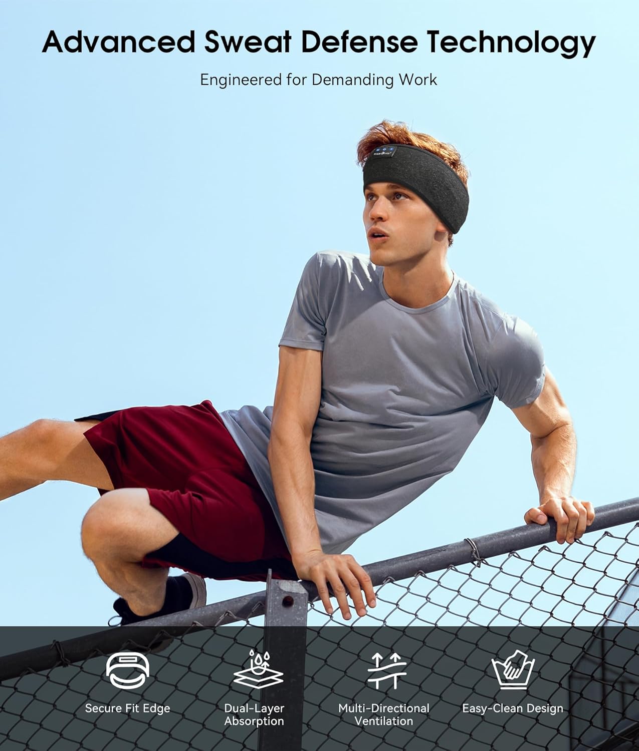 Detalle de MUSICOZY Sleep Headphones Bluetooth 5.4 Headband