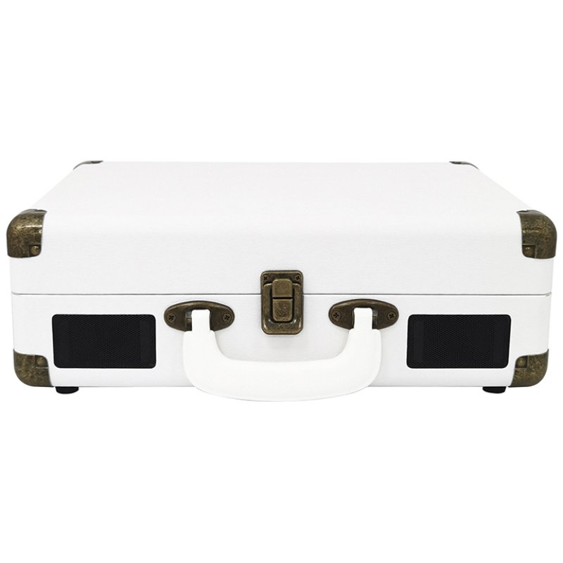 Detalle 2 de Prixton VC400 Tocadiscos Bluetooth Blanco: estilo vintage y sonido portátil para tus vinilos
