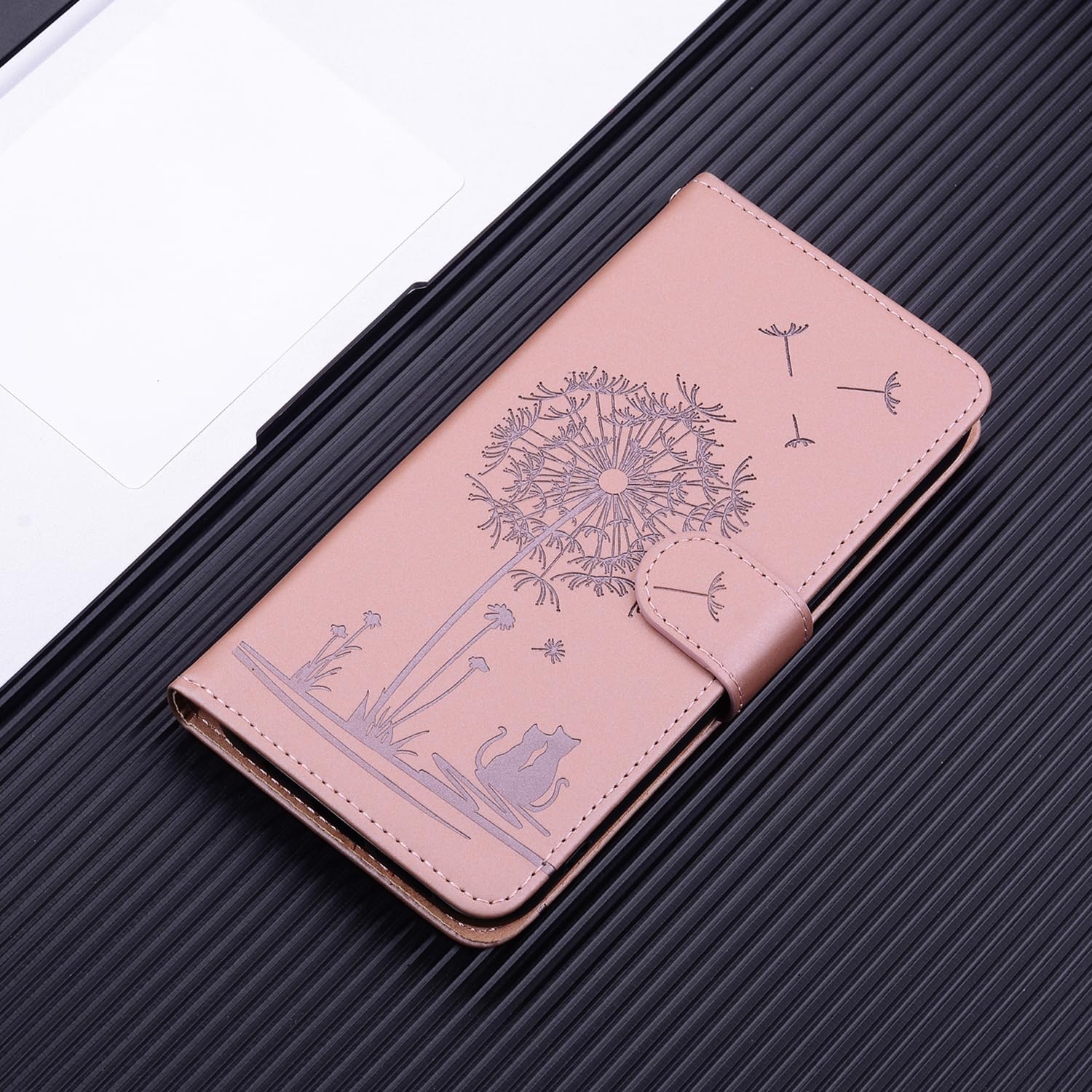Thumbnail 6 de Nbziyoo Handyhülle für iPhone 16 Klappbar: Flip Wallet Case mit Kartenfach, Magnetverschluss und Standfunktion – Rosa