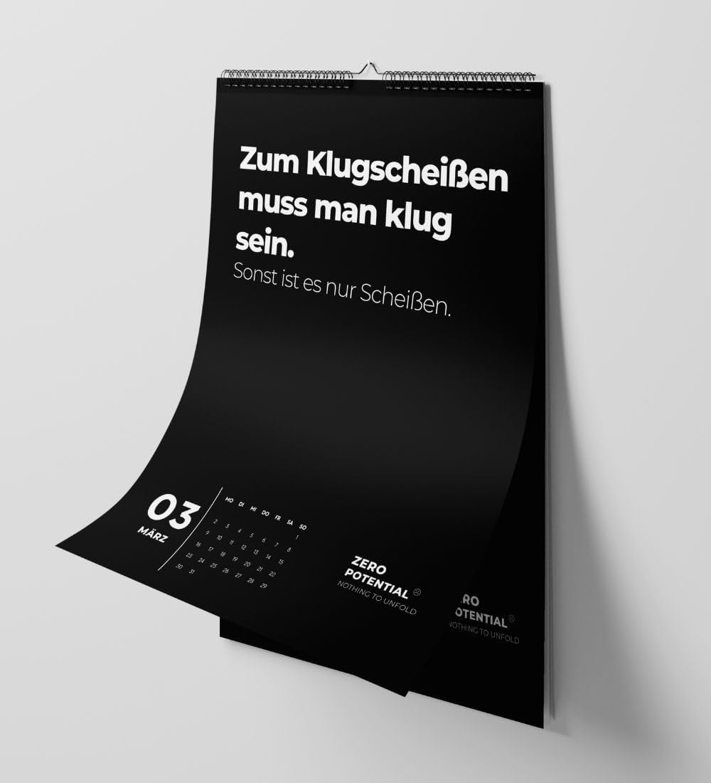 Thumbnail 2 de ZERO POTENTIAL Demotivierender Kalender 2026 als Wandkalender
