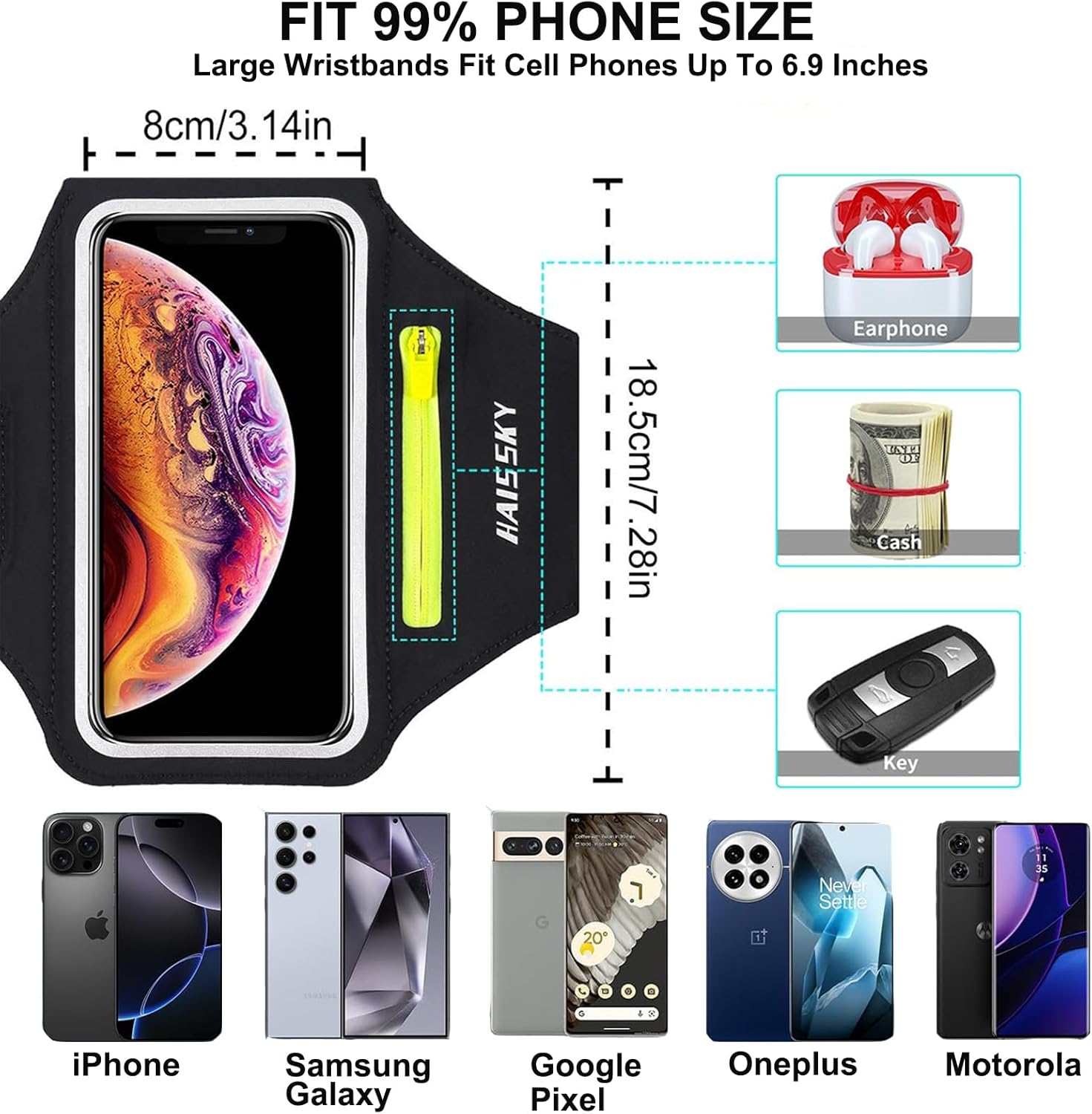 Thumbnail 2 de Guzack Fascia da Braccio porta Cellulare 6,9" 📱