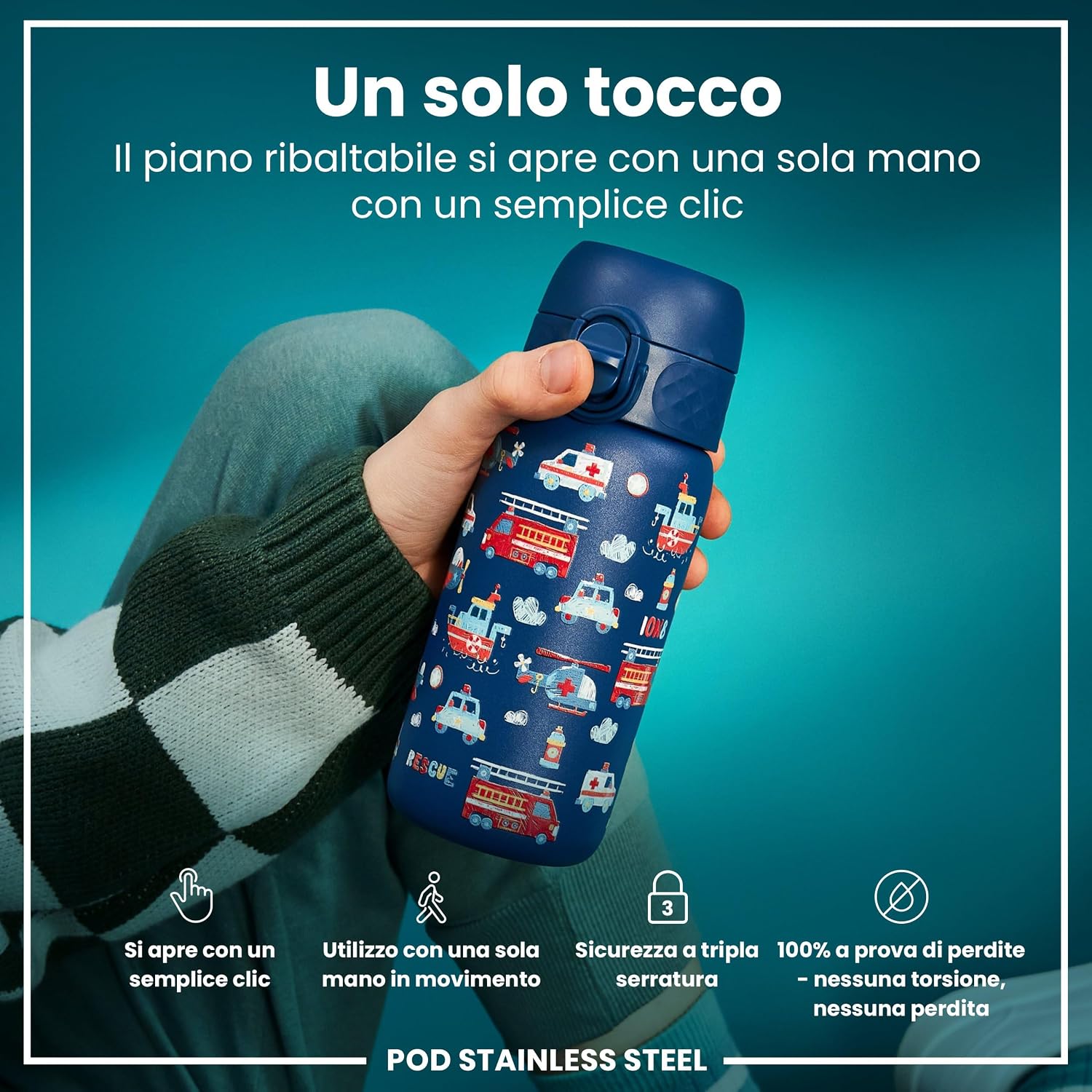 Detalle de Ion8 Borraccia 400ml per bambini