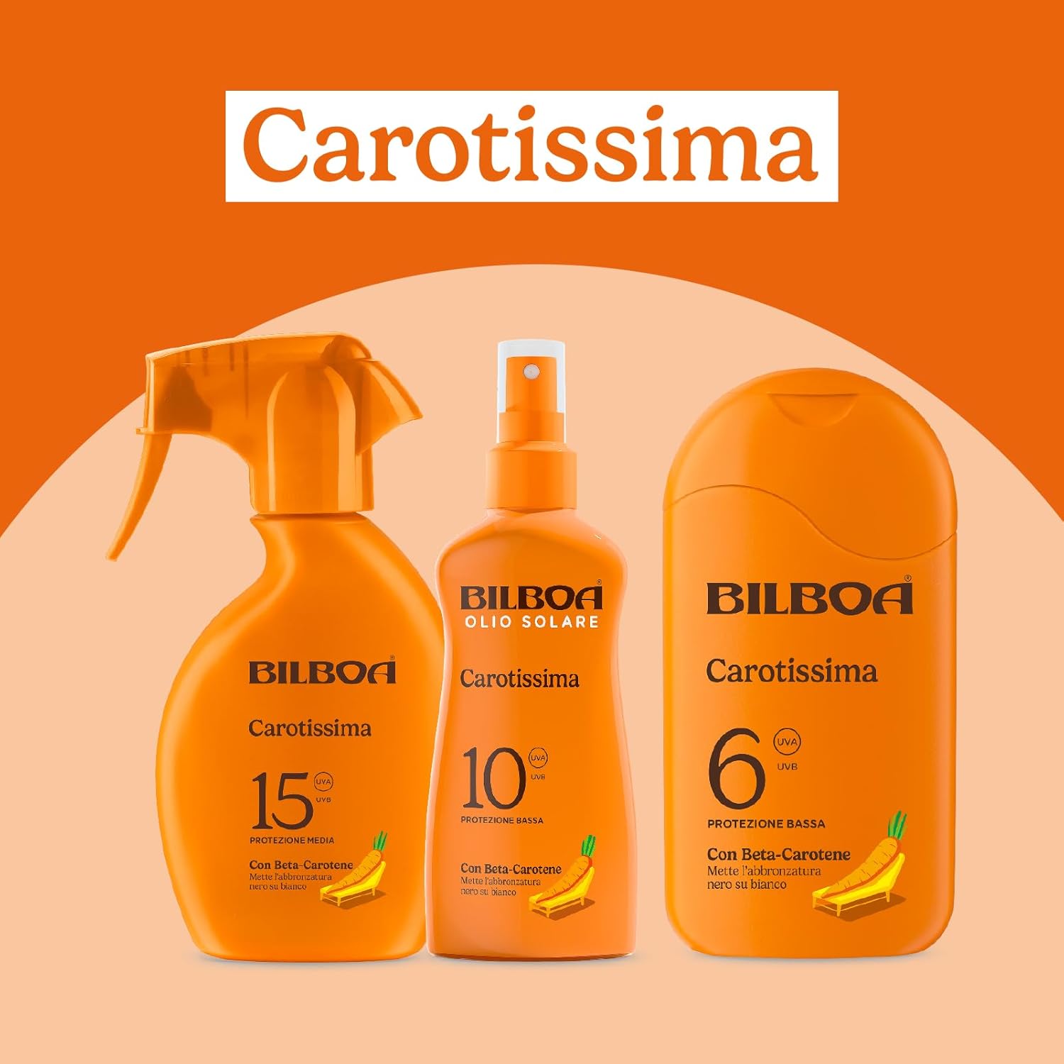 Thumbnail 5 de Latte solare Bilboa Carotissima SPF 20, 200 ml